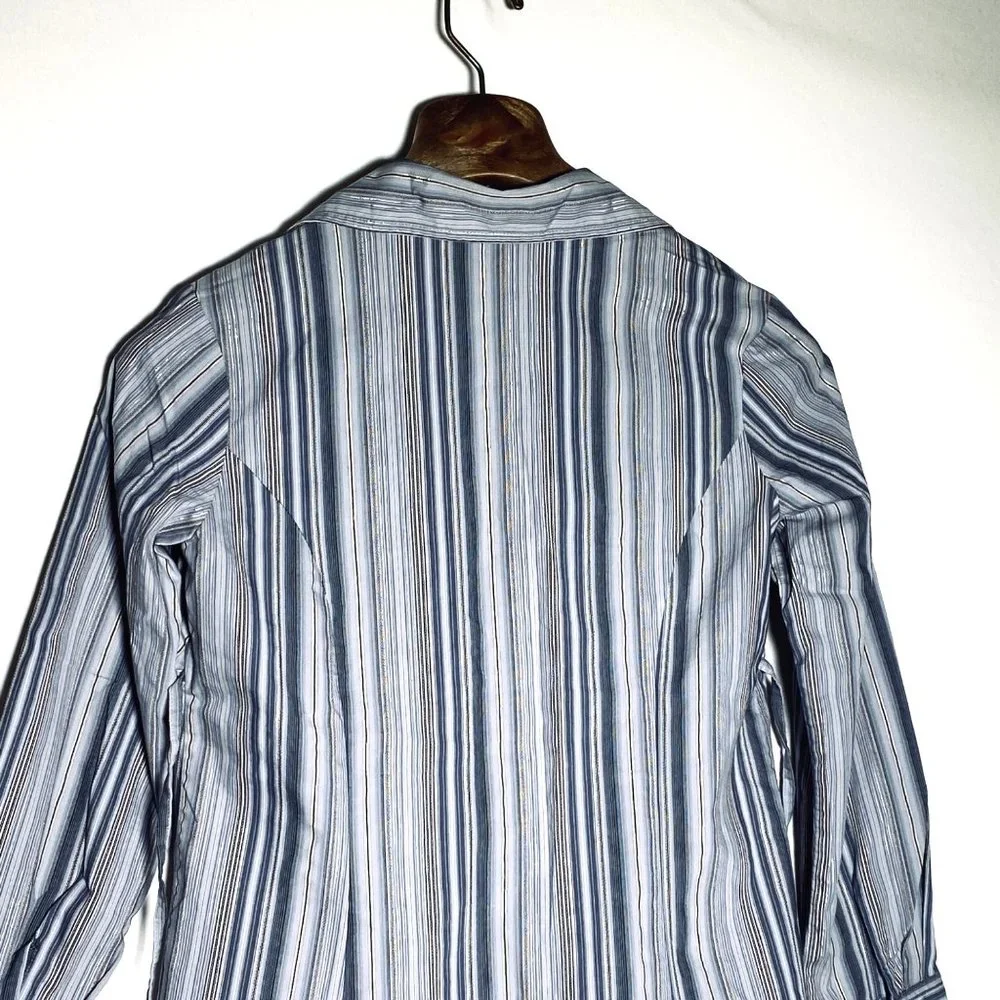 4/$25 Announcements Maternity Blouse Long‎ Sleeve Career Work Waist Tie Sz S